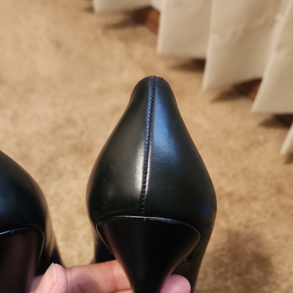 Yves Saint Laurent Black Patent Leather Tribtoo Platforms Heels - Picture 10 of 16